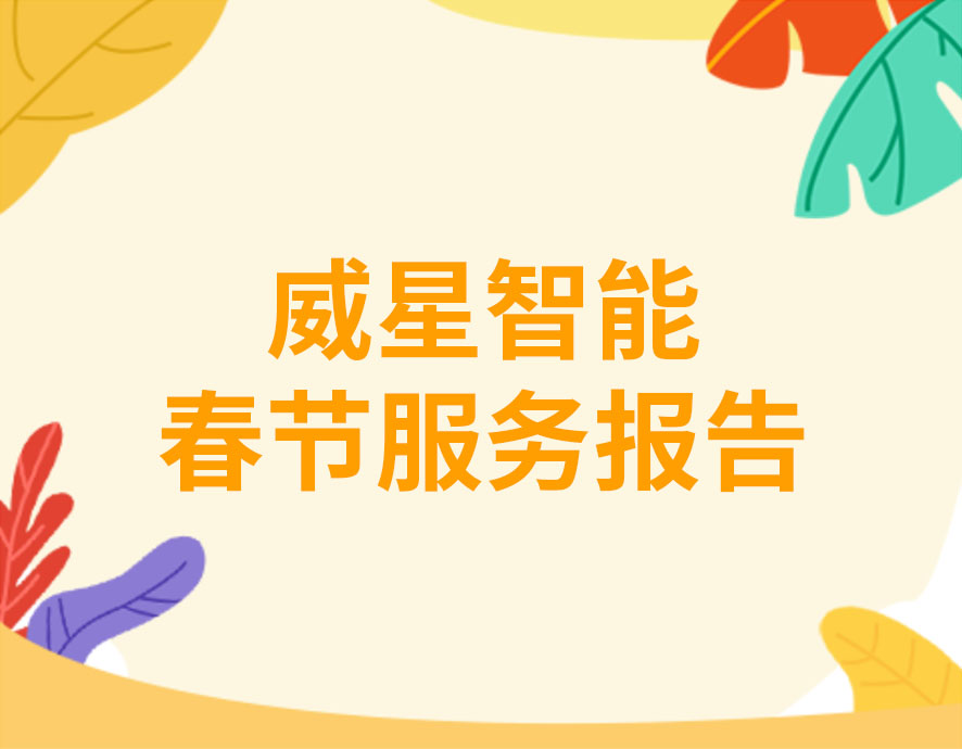 威星智能2021年春節服務報告